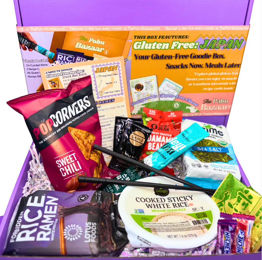 Gluten-Free Japan Snack Box: Recipes, Noodles & Tea
